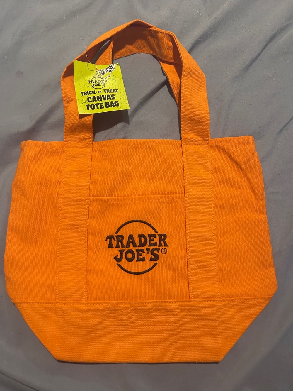 Trader Joe’s Orange Canvas Tote Bag